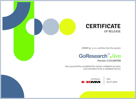 GoResearch™.live Validation Certificate